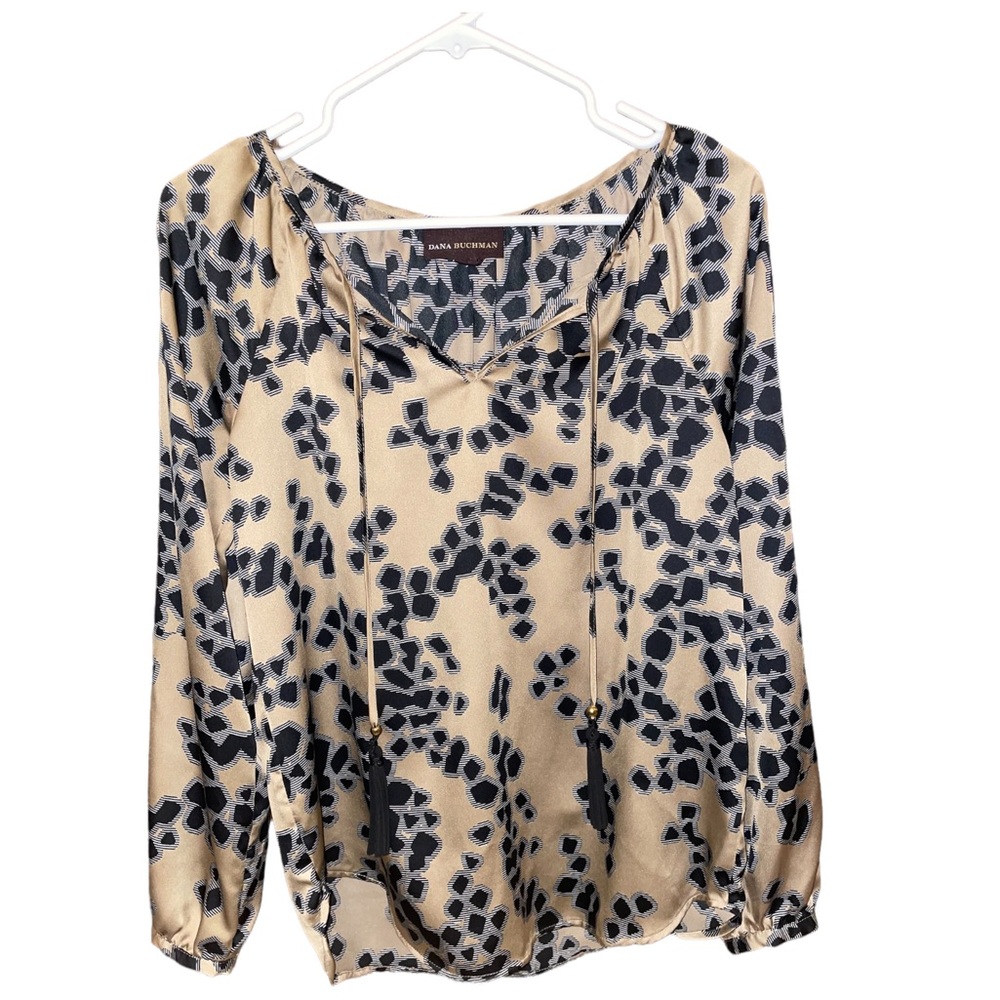 Tan Patterned Blouse
